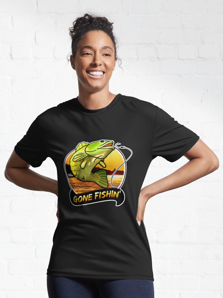 GONE FISHINN' BIG BASS BONANZA Design - Pokie Designs Active T-Shirt for  Sale by pokiedesigns