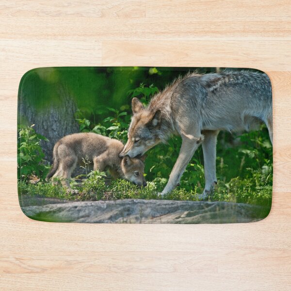 Item preview, Timber Wolf And Pup designed and sold by WolvesOnly.