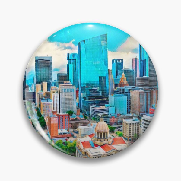 Item preview, Houston City Skyline, Texas designed and sold by Sofia-Draws.