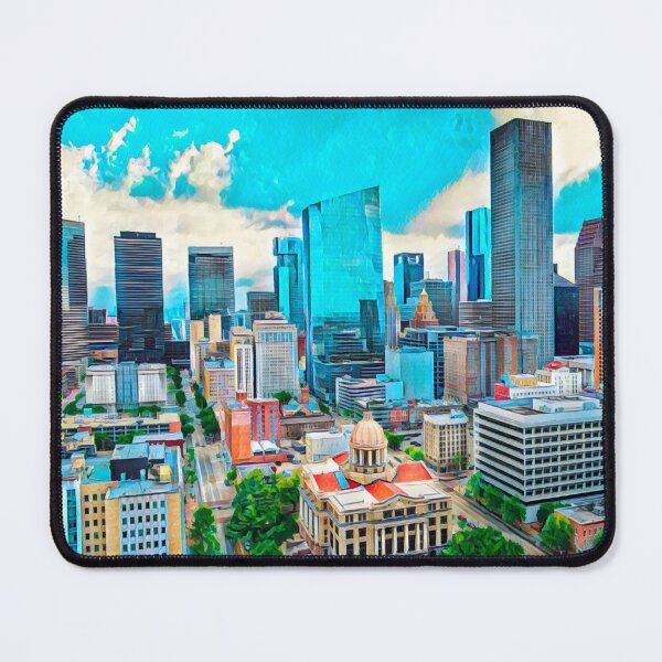 Item preview, Houston City Skyline, Texas designed and sold by Sofia-Draws.
