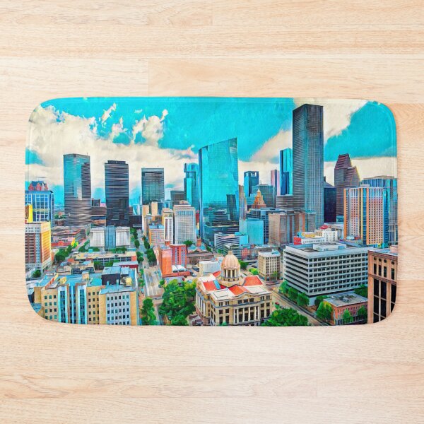 Item preview, Houston City Skyline, Texas designed and sold by Sofia-Draws.