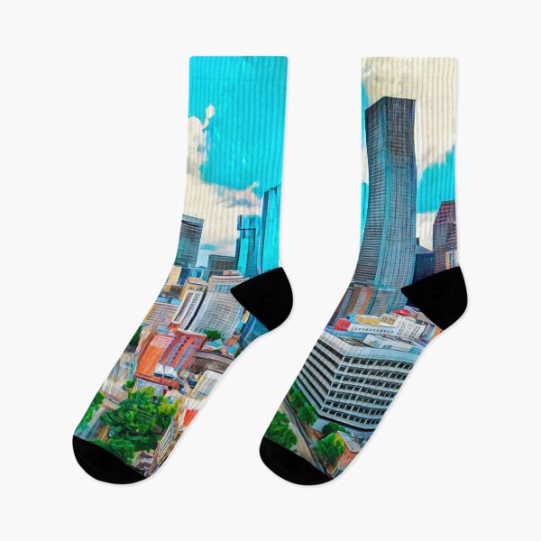 Item preview, Houston City Skyline, Texas designed and sold by Sofia-Draws.