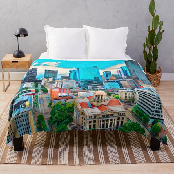 Item preview, Houston City Skyline, Texas designed and sold by Sofia-Draws.