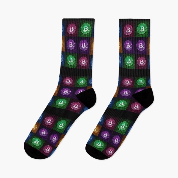 Item preview, Bitcoin crypto multi-coloured design designed and sold by Digital360World.