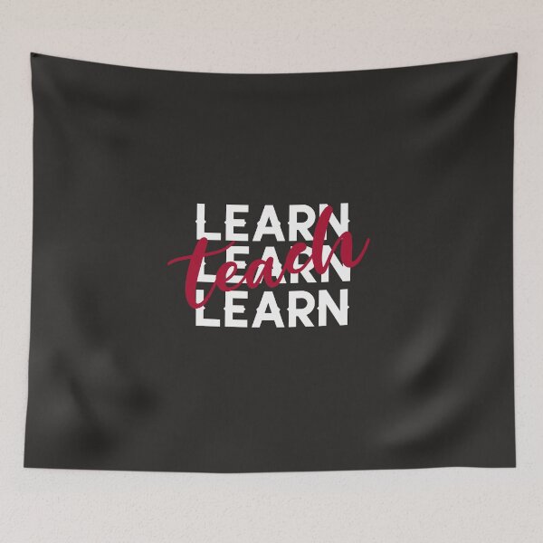 Item preview, Learn learn learn teach designed and sold by Salimah Haji.