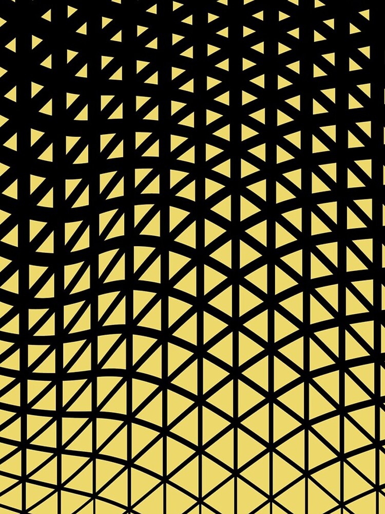 Aperçu 4 sur 4. Coque iPhone avec l'œuvre Black and Yellow Triangle Gradient Wave Pattern Pairs Dulux 2022 Popular Colour Lemon Jester créée et vendue par ColorOfTheYears.