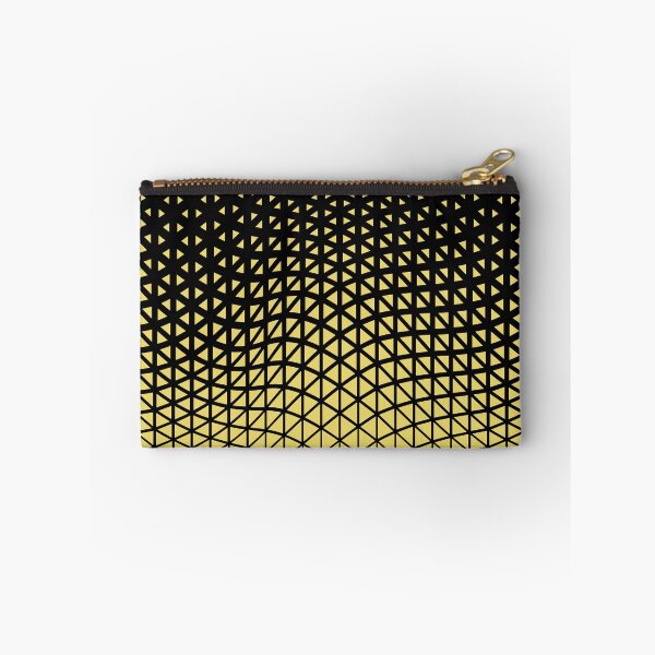 Artikelvorschau, Black and Yellow Triangle Gradient Wave Pattern Pairs Dulux 2022 Popular Colour Lemon Jester entworfen und verkauft von ColorOfTheYears.