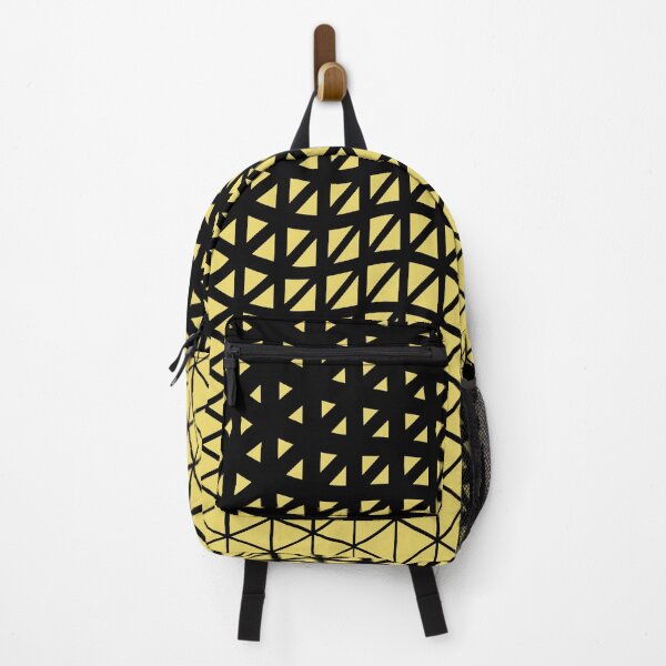 Item preview, Black and Yellow Triangle Gradient Wave Pattern Pairs Dulux 2022 Popular Colour Lemon Jester designed and sold by ColorOfTheYears.