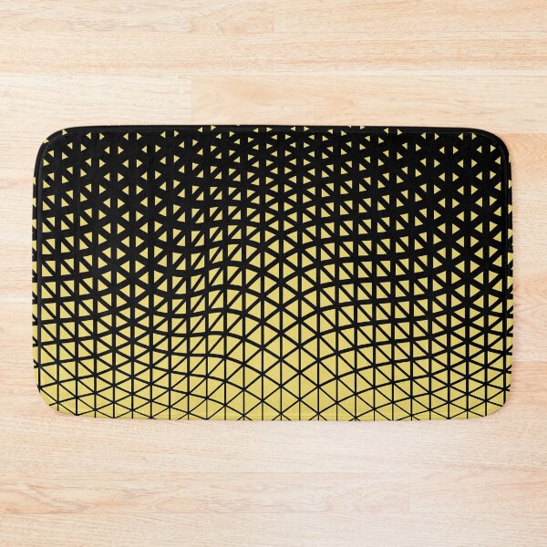 Item preview, Black and Yellow Triangle Gradient Wave Pattern Pairs Dulux 2022 Popular Colour Lemon Jester designed and sold by ColorOfTheYears.