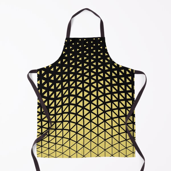 Item preview, Black and Yellow Triangle Gradient Wave Pattern Pairs Dulux 2022 Popular Colour Lemon Jester designed and sold by ColorOfTheYears.