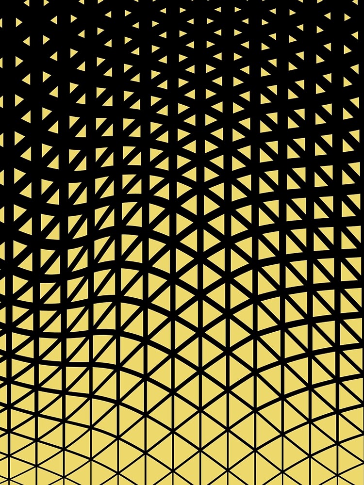 Aperçu 5 sur 5. Robe trapèze avec l'œuvre Black and Yellow Triangle Gradient Wave Pattern Pairs Dulux 2022 Popular Colour Lemon Jester créée et vendue par ColorOfTheYears.