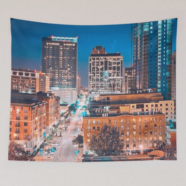 Item preview, Houston at Night designed and sold by Sofia-Draws.