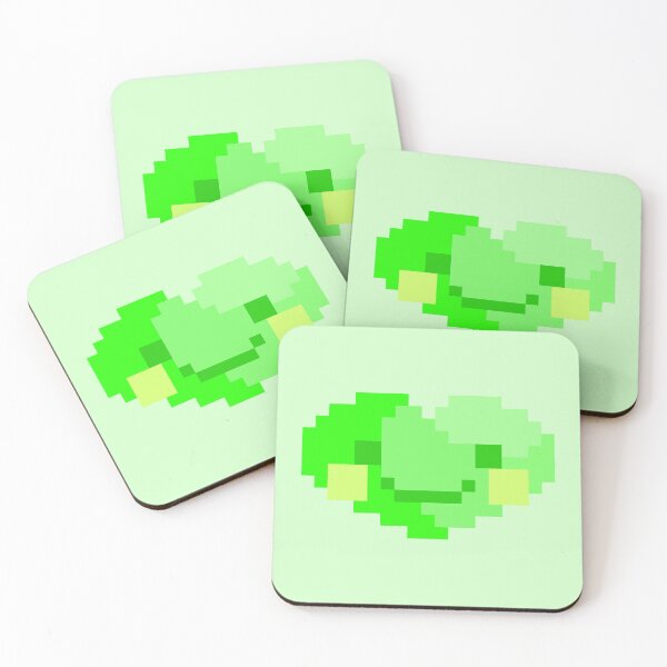 Item preview, Happy Very Green Pixel Heart designed and sold by rin3d .
