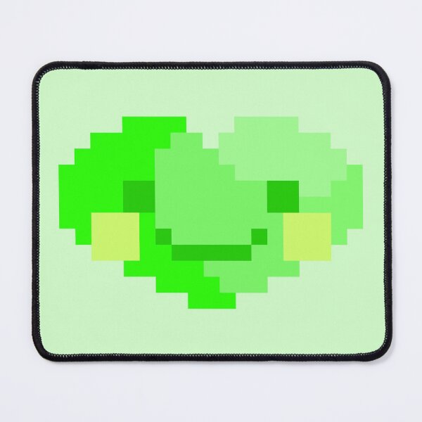 Item preview, Happy Very Green Pixel Heart designed and sold by rin3d .