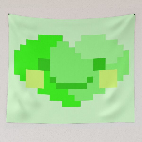 Item preview, Happy Very Green Pixel Heart designed and sold by rin3d .
