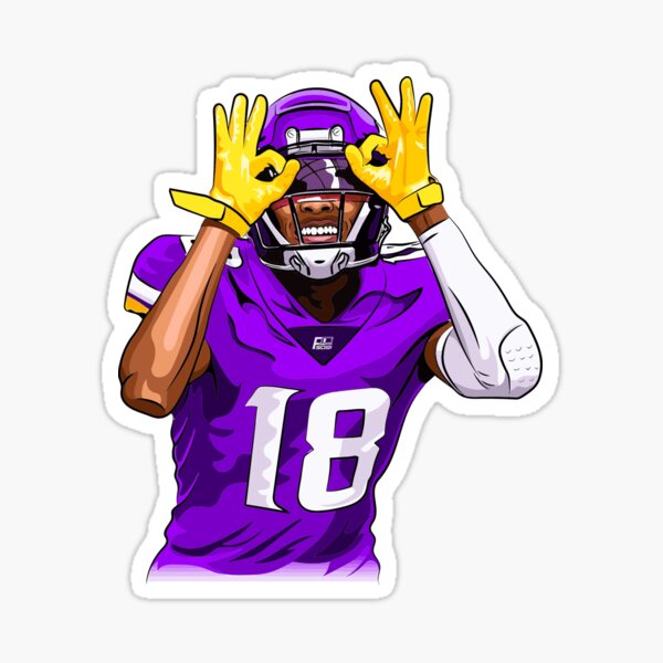 "Justin Jefferson" Sticker for Sale by untungiluunew Redbubble