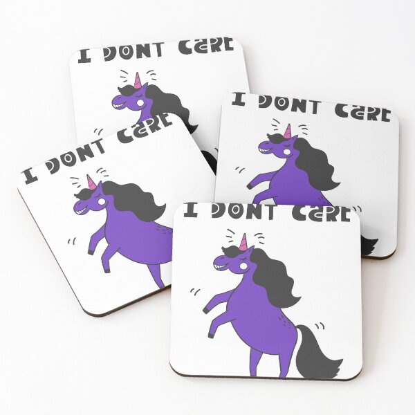 Item preview, I dont care unicorn illustration. designed and sold by SolArt88.