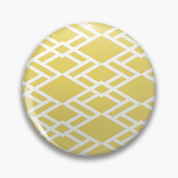 Item preview, Yellow and White Diamond Shape Tile Pattern Pairs Dulux 2022 Popular Colour Lemon Jester designed and sold by ColorOfTheYears.