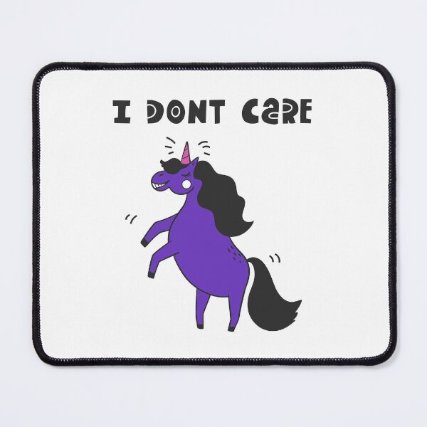 Item preview, I dont care unicorn illustration. designed and sold by SolArt88.
