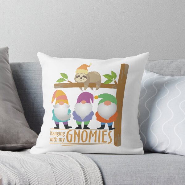 Item preview, Hanging With My Gnomies, Cute Sloth & Gnomes designed and sold by pixelspantry.