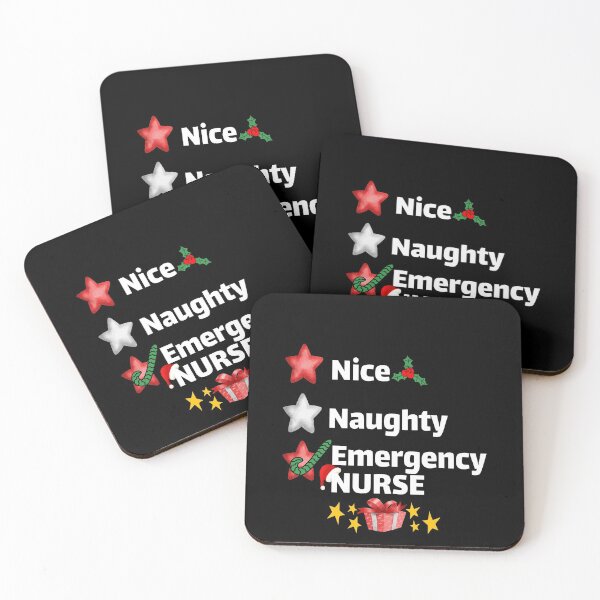 Item preview, Naughty Nice Nurse - Funny Nurse Christmas Gift for nurse designed and sold by AsmArt-co.