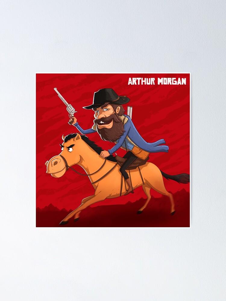 Red Dead Redemption Arthur Morgan Wild West Cowboy Poster 