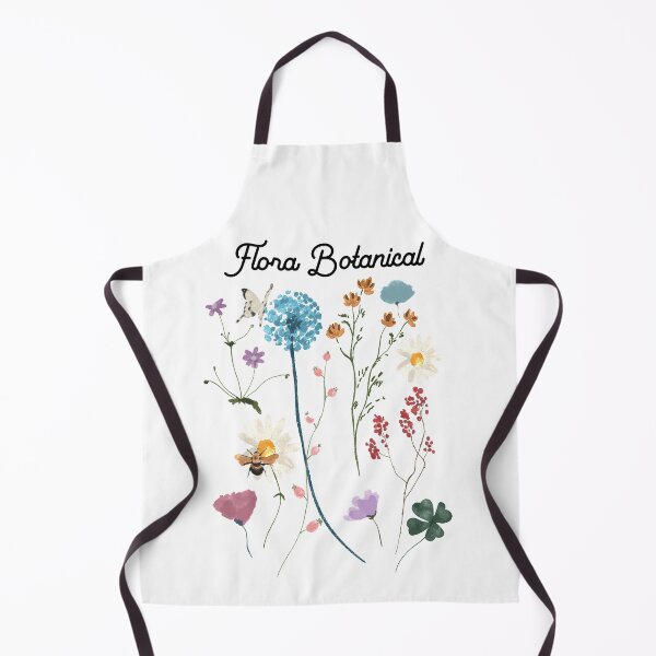 Item preview, Colorful and Cute Botanicals with bee and butterfly Print designed and sold by InnaMGraphic.