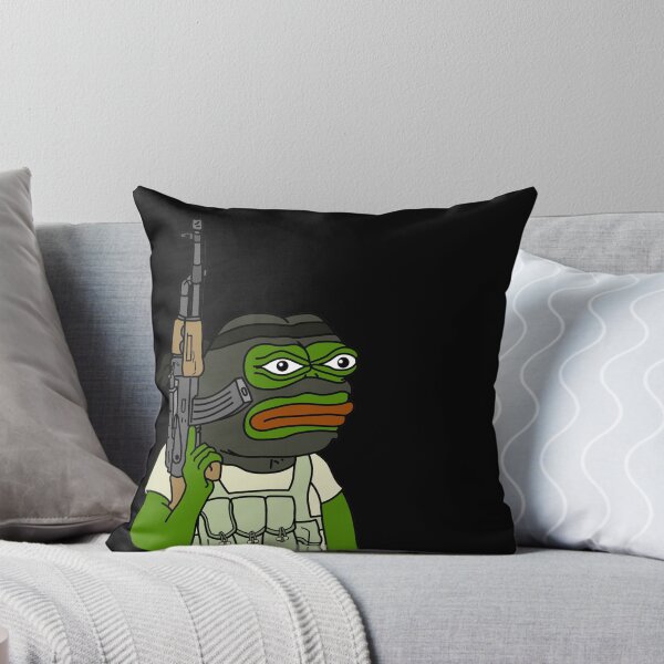 Item preview, Pepe the green frog with Ak47 rifle terrorist Look  designed and sold by ShopEasy9.