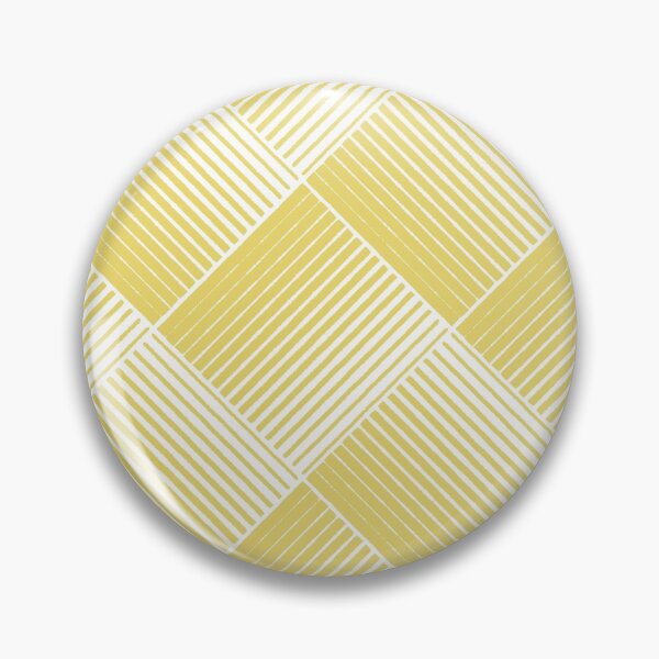 Item preview, Yellow and White Square Mosaic Stripe Pattern Pairs Dulux 2022 Popular Colour Lemon Jester designed and sold by ColorOfTheYears.