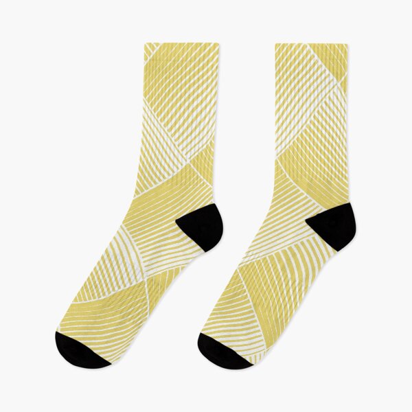 Item preview, Yellow and White Square Mosaic Stripe Pattern Pairs Dulux 2022 Popular Colour Lemon Jester designed and sold by ColorOfTheYears.