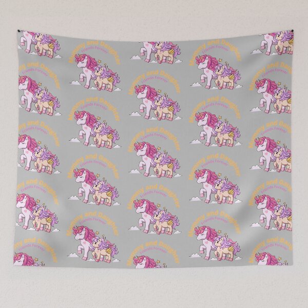 Item preview, Mummy and Daughter friends forever - Super Cute Unicorn designed and sold by Speckledfrog.