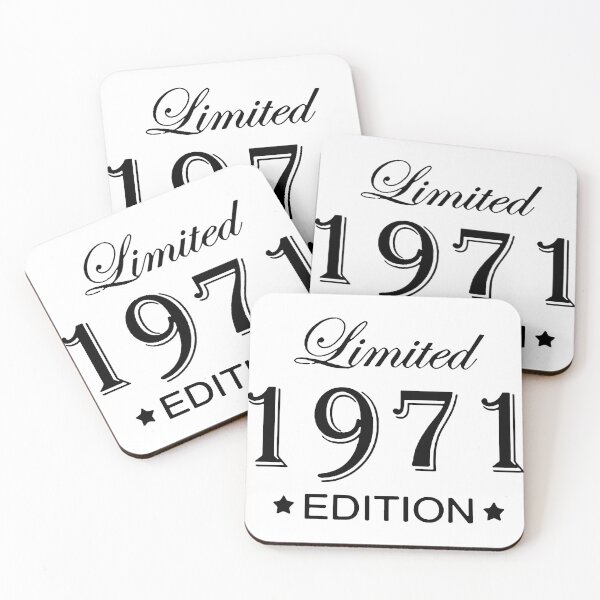 Item preview, Limited Edition 1971 Born in August 1971 53 Years of Being Awesome Birthday Anniversary Gift Idea Holiday Fun Party Premium Apparel Funny Xmas designed and sold by DesignByHeartUK.