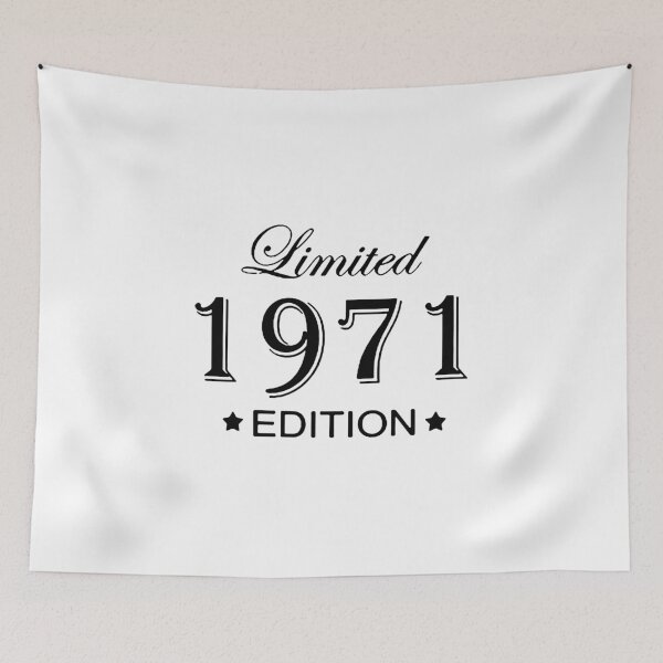 Item preview, Limited Edition 1971 Born in August 1971 53 Years of Being Awesome Birthday Anniversary Gift Idea Holiday Fun Party Premium Apparel Funny Xmas designed and sold by DesignByHeartUK.