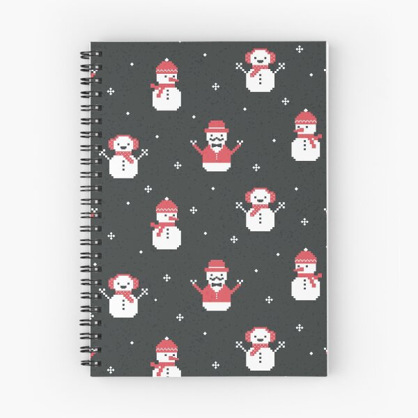 Item preview, Pixel snowman gang - Charcoal designed and sold by Daisy Beatrice.
