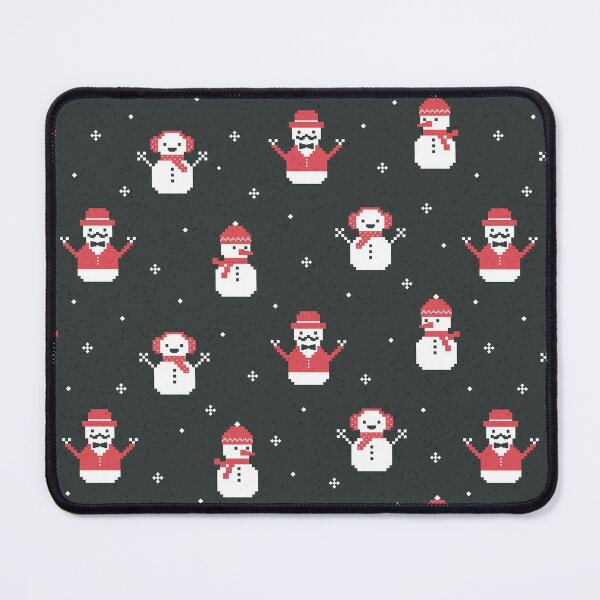 Item preview, Pixel snowman gang - Charcoal designed and sold by Daisy Beatrice.