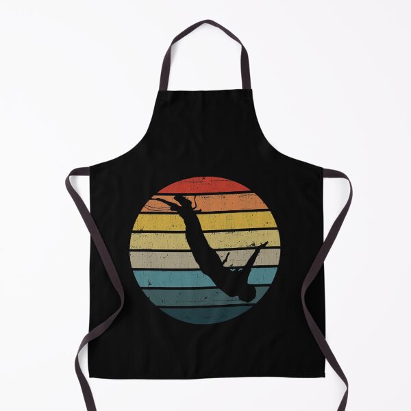 Item preview, Bungee jumping Silhouette On A Distressed Retro Sunset print designed and sold by theodoros20.