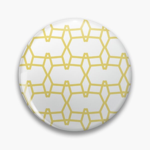 Item preview, Yellow and White Tessellation Line Pattern 9 Pairs Dulux 2022 Popular Colour Lemon Jester designed and sold by ColorOfTheYears.