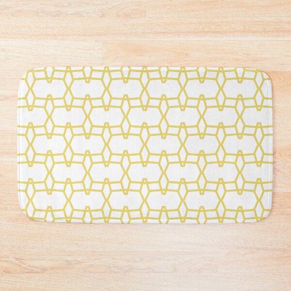 Item preview, Yellow and White Tessellation Line Pattern 9 Pairs Dulux 2022 Popular Colour Lemon Jester designed and sold by ColorOfTheYears.