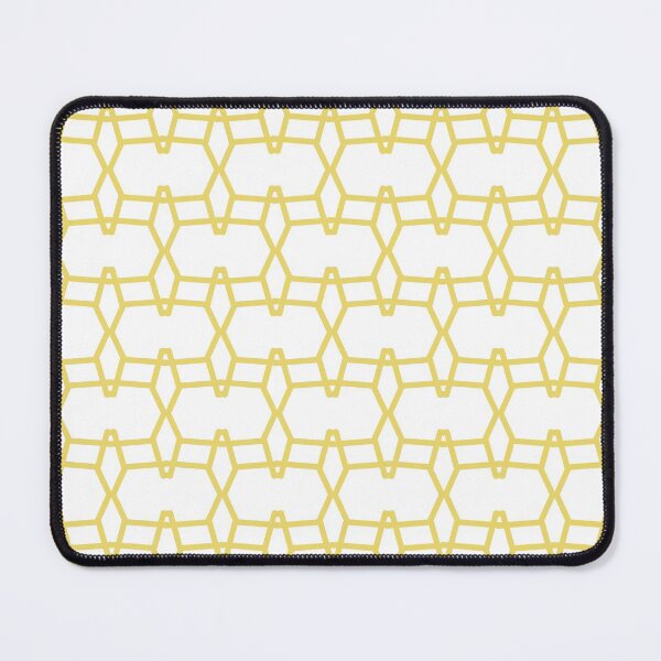 Artikelvorschau, Yellow and White Tessellation Line Pattern 9 Pairs Dulux 2022 Popular Colour Lemon Jester entworfen und verkauft von ColorOfTheYears.