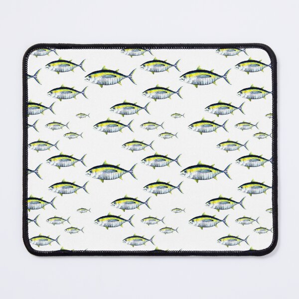 Item preview, Bigeye Tuna, Watercolor Illustration, Fish, Pattern, Repeat, School of Fish designed and sold by Melissa  MacMichael Art + Design.