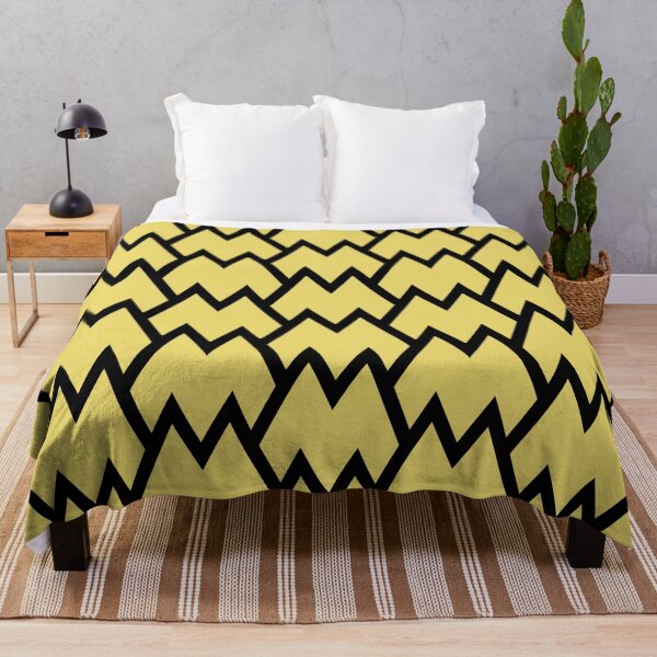 Aperçu de l'œuvre Black and Yellow Tessellation Line Pattern 18 Pairs Dulux 2022 Popular Colour Lemon Jester créée et vendue par ColorOfTheYears.