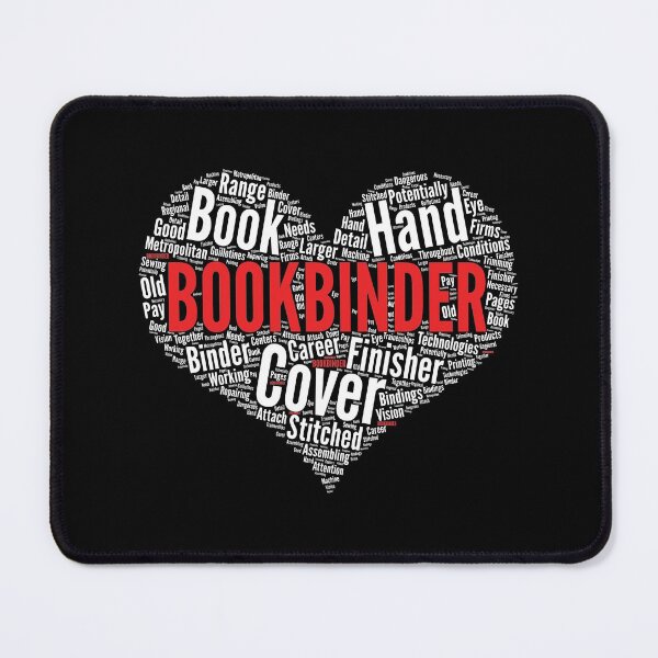 Item preview, Bookbinder Heart Shape Word Cloud Design product designed and sold by theodoros20.