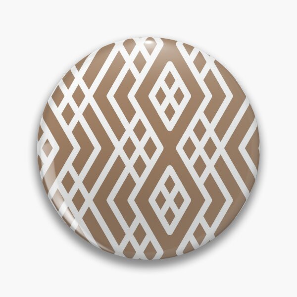 Item preview, Brown and White Modern Shape Mosaic Pattern 3 Pairs Dulux 2022 Popular Colour Spiced Honey designed and sold by ColorOfTheYears.