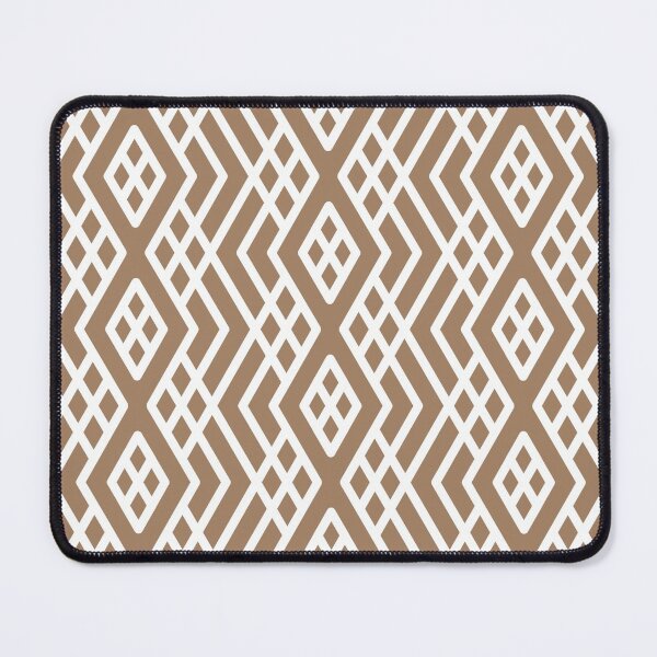 Item preview, Brown and White Modern Shape Mosaic Pattern 3 Pairs Dulux 2022 Popular Colour Spiced Honey designed and sold by ColorOfTheYears.