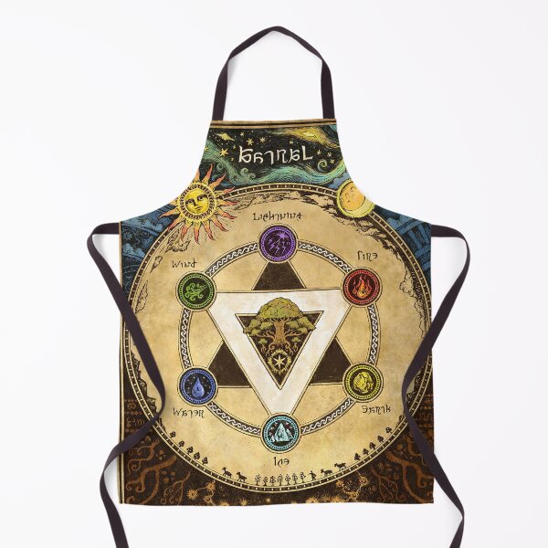 Item preview, The Elements FFXIV Element Wheel Magic Umbral Astral Astrology Astrolgian designed and sold by hayesade.
