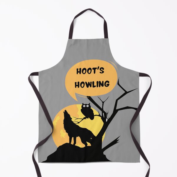 Item preview, Hoot's Howling - Funny Wolf And Owl Pun (Who's Howling) designed and sold by Onewivnacher.