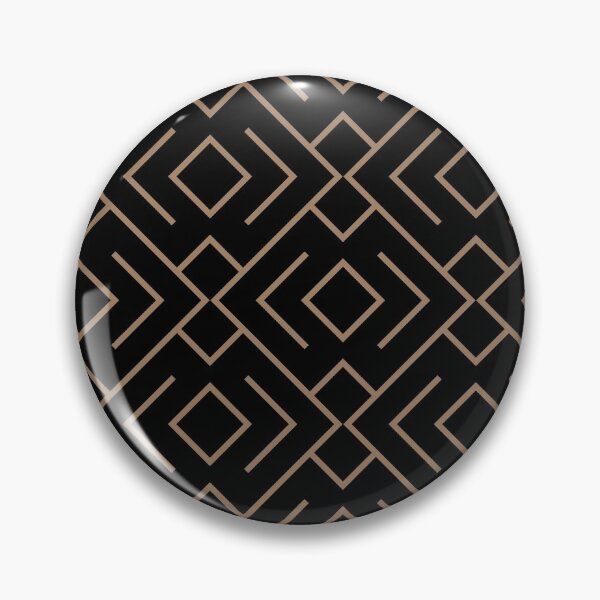 Item preview, Black and Brown Geometric Shape Mosaic Pattern 4 Pairs Dulux 2022 Popular Colour Spiced Honey designed and sold by ColorOfTheYears.