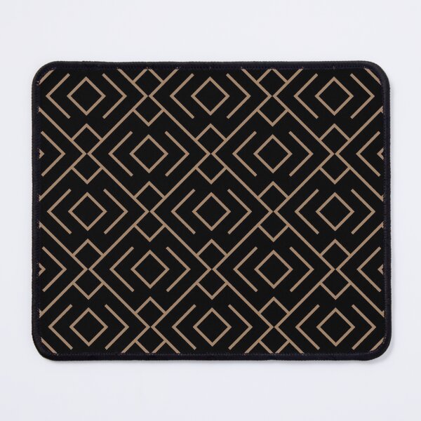 Item preview, Black and Brown Geometric Shape Mosaic Pattern 4 Pairs Dulux 2022 Popular Colour Spiced Honey designed and sold by ColorOfTheYears.