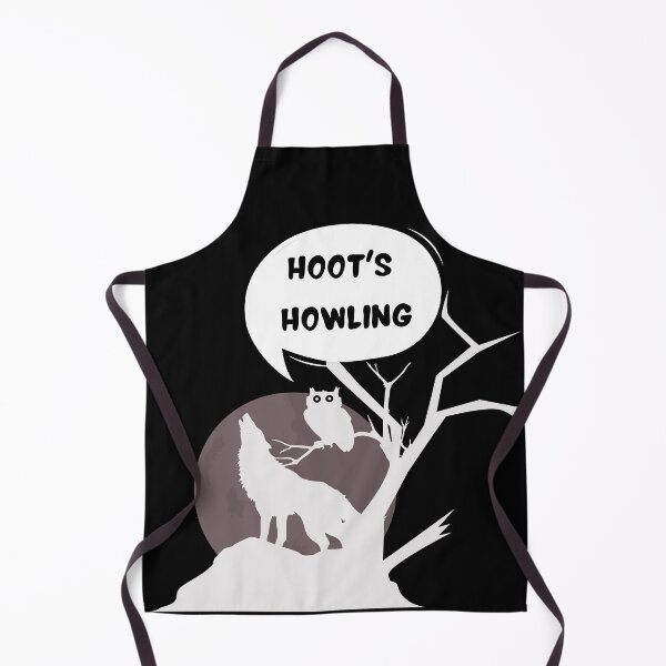 Item preview, Hoot's Howling - Funny Wolf And Owl Pun (Who's Howling) designed and sold by Onewivnacher.