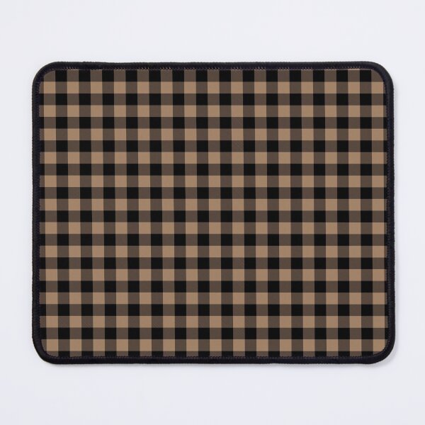 Item preview, Black and Brown Buffalo Plaid Checkerboard Pattern Pairs Dulux 2022 Popular Colour Spiced Honey designed and sold by ColorOfTheYears.